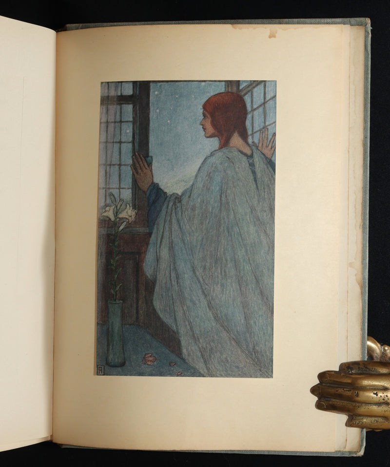 1914 Rare 1stED - Poems of William Morris by Pre-Raphaelite Florence Harrison