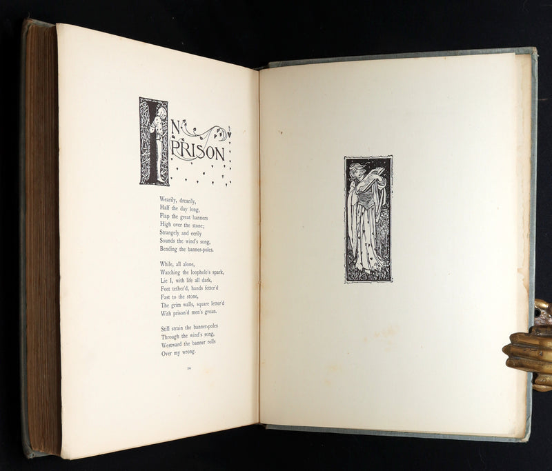 1914 Rare 1stED - Poems of William Morris by Pre-Raphaelite Florence Harrison