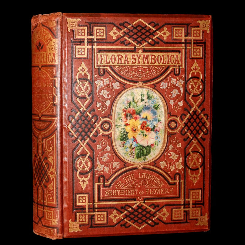 1870 Rare Victorian Floriography Book - Flora Symbolica, The Language of Flowers