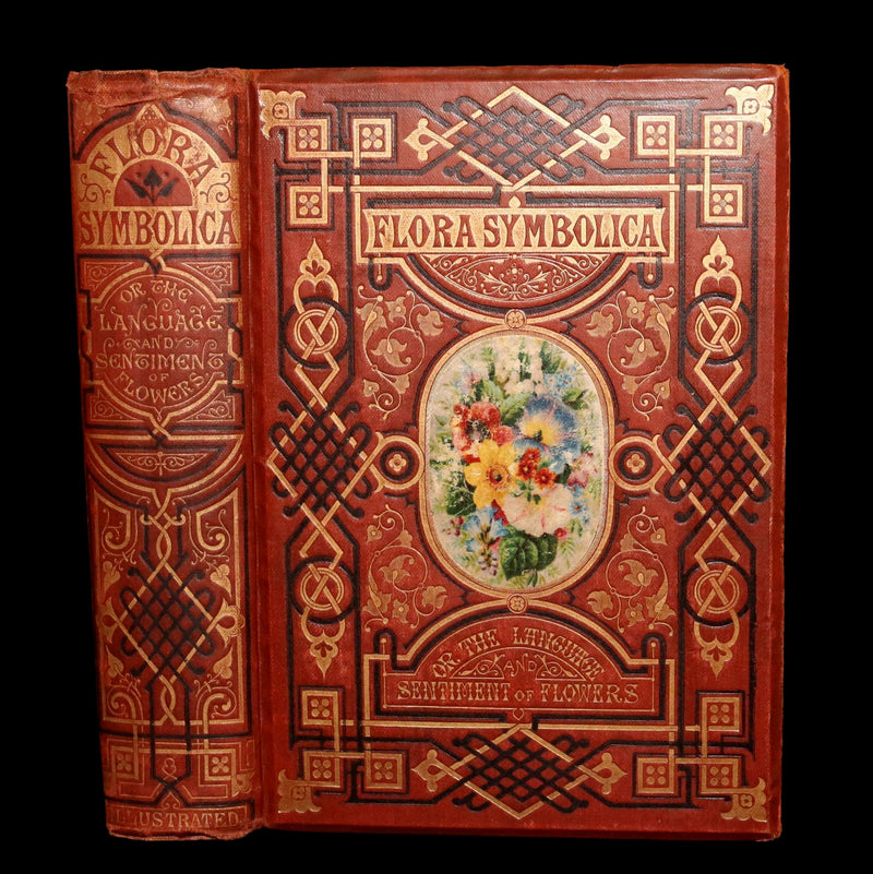 1870 Rare Victorian Floriography Book - Flora Symbolica, The Language of Flowers
