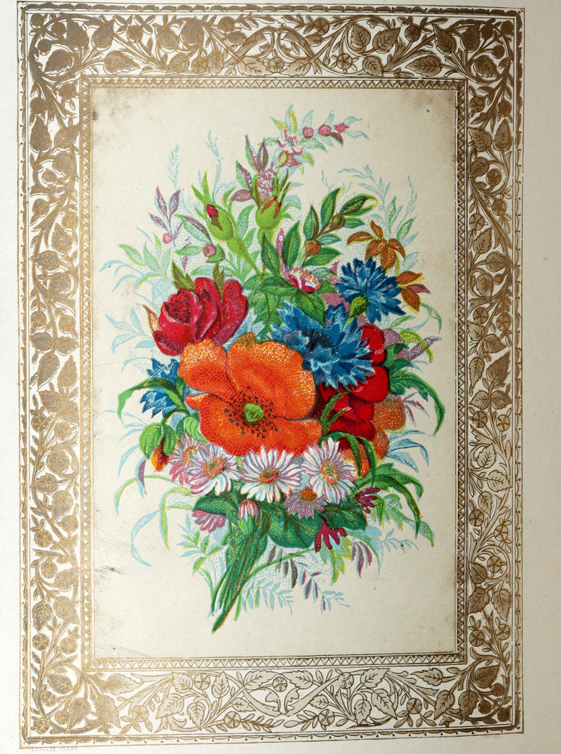 1870 Rare Victorian Floriography Book - Flora Symbolica, The Language of Flowers