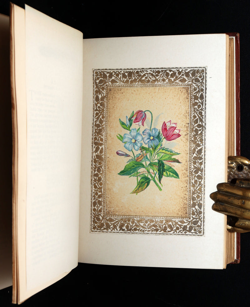 1870 Rare Victorian Floriography Book - Flora Symbolica, The Language of Flowers