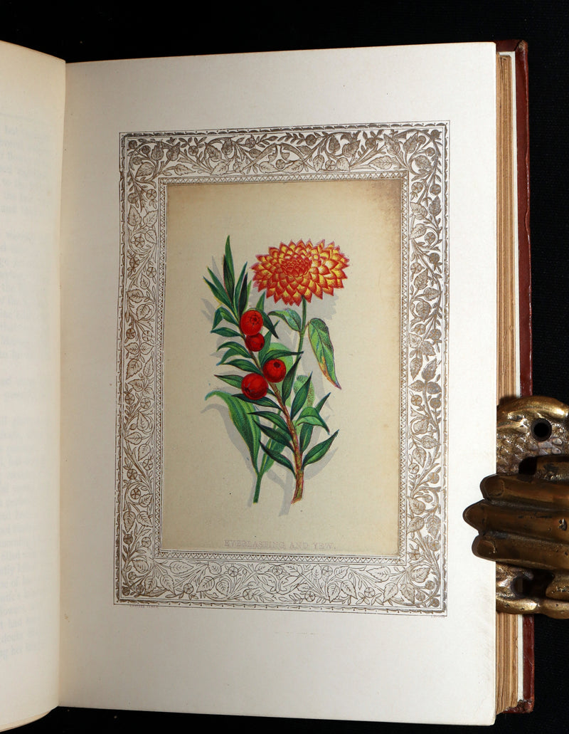 1870 Rare Victorian Floriography Book - Flora Symbolica, The Language of Flowers