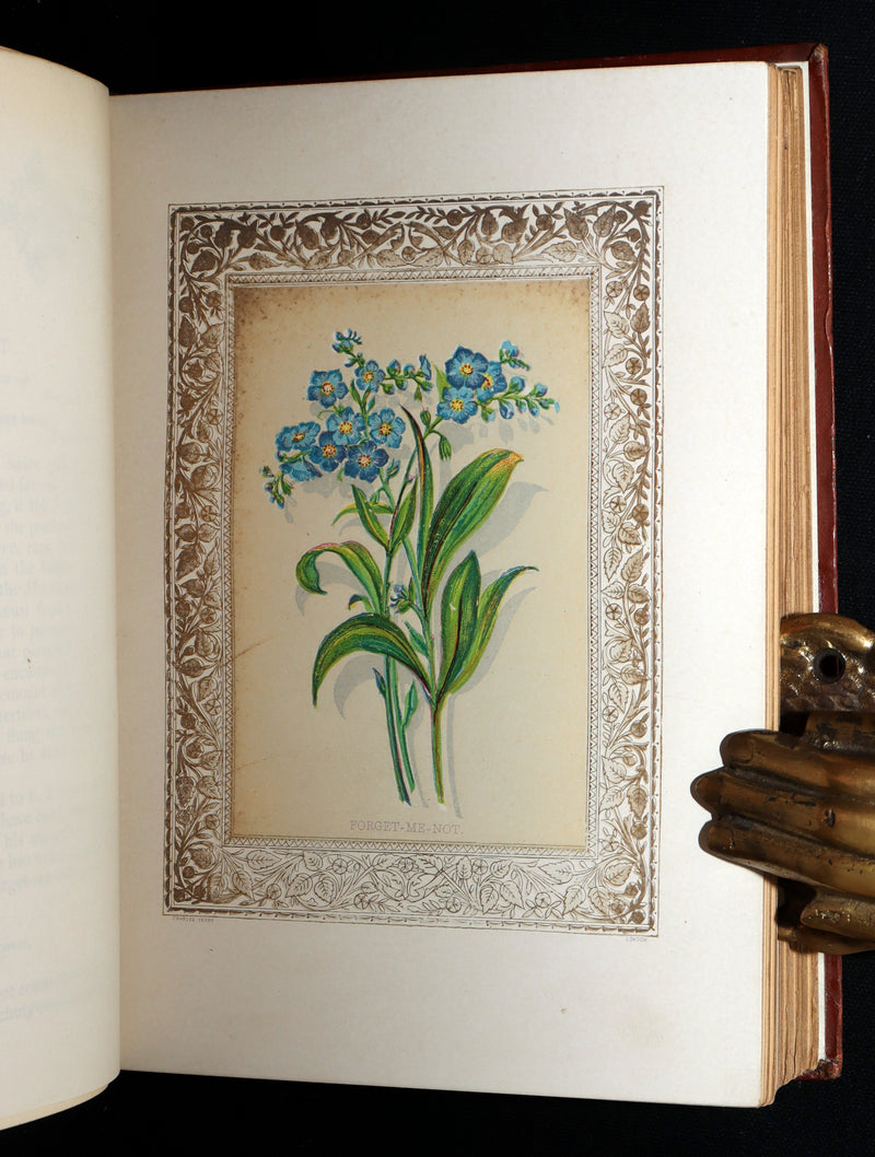1870 Rare Victorian Floriography Book - Flora Symbolica, The Language of Flowers
