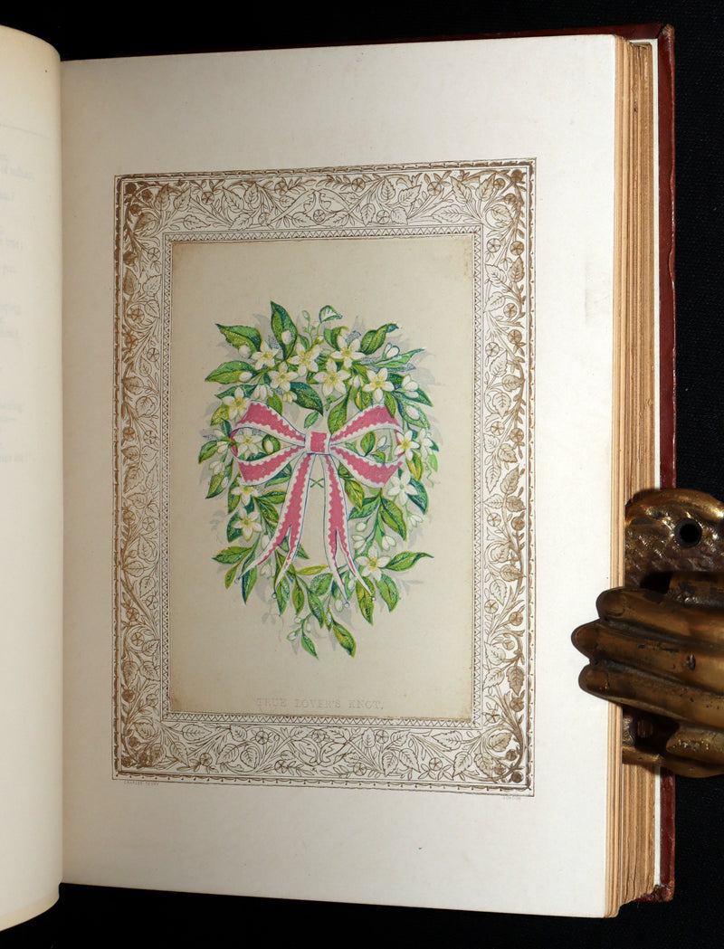 1870 Rare Victorian Floriography Book - Flora Symbolica, The Language of Flowers