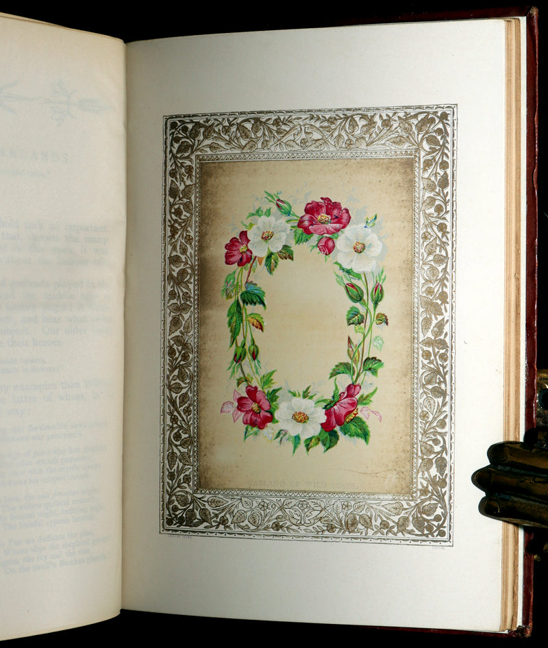 1870 Rare Victorian Floriography Book - Flora Symbolica, The Language of Flowers