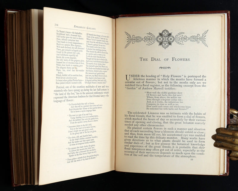 1870 Rare Victorian Floriography Book - Flora Symbolica, The Language of Flowers