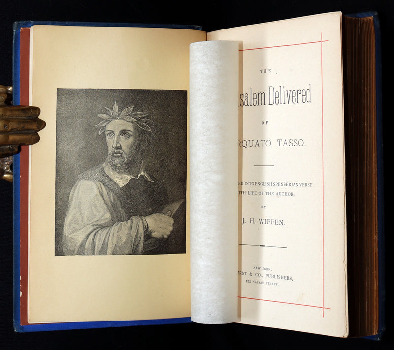 1890 Rare Book - Jerusalem Delivered by Torquato Tasso, Illustrated