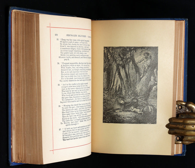 1890 Rare Book - Jerusalem Delivered by Torquato Tasso, Illustrated