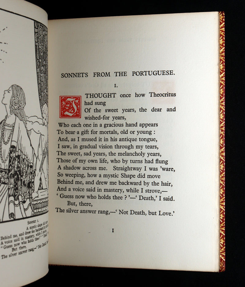 1922 Bayntun First Edition  Sonnets From the Portuguese Illustrated by L. Gaston