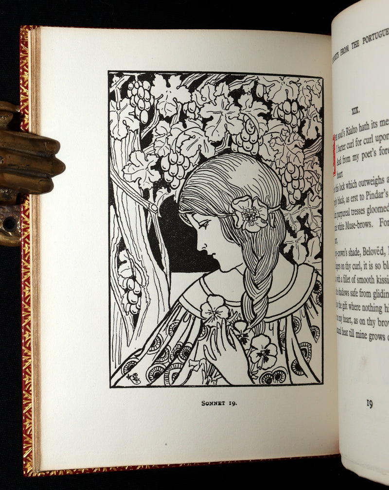 1922 Bayntun First Edition  Sonnets From the Portuguese Illustrated by L. Gaston