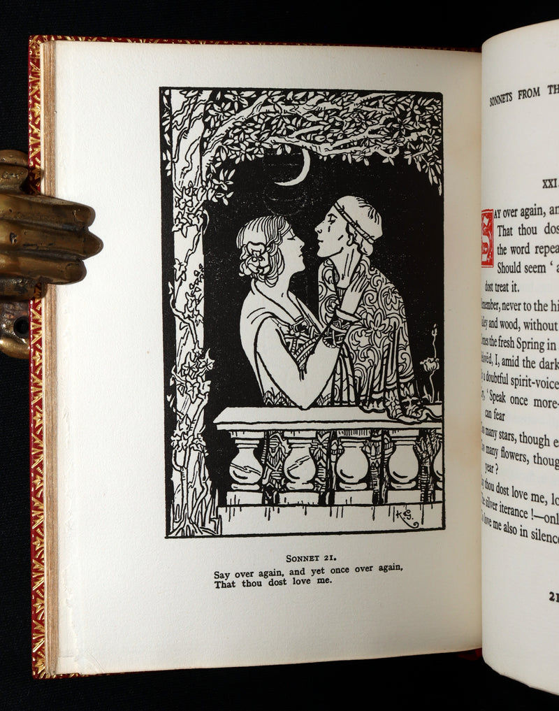 1922 Bayntun First Edition  Sonnets From the Portuguese Illustrated by L. Gaston