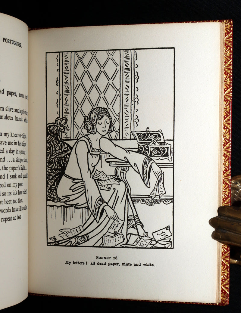 1922 Bayntun First Edition  Sonnets From the Portuguese Illustrated by L. Gaston