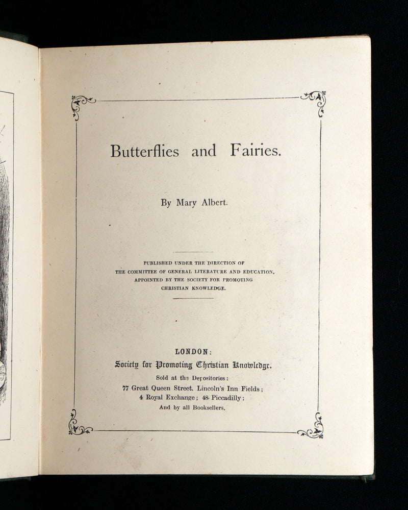 1873 Scarce Victorian Book - Butterflies and Fairies by Mary Albert, Illustrated