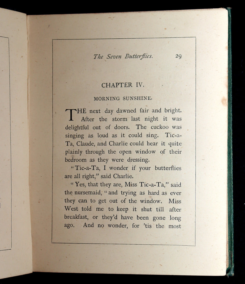 1873 Scarce Victorian Book - Butterflies and Fairies by Mary Albert, Illustrated