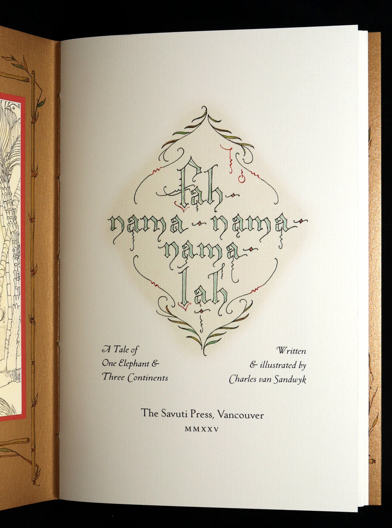 2025 Scarce Signed by van Sandwyk - Fah-nama-nama-nama-lah, Tale of Elephant