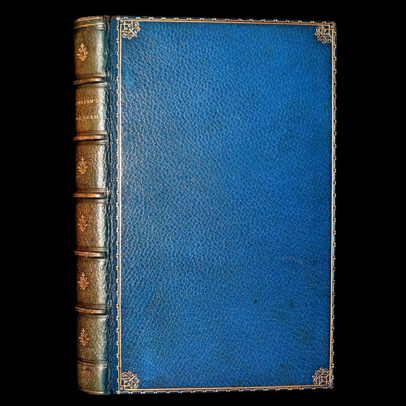 1874 Rare Zaehnsdorf Binding - Legend of King Arthur, The Holy Grail by Tennyson