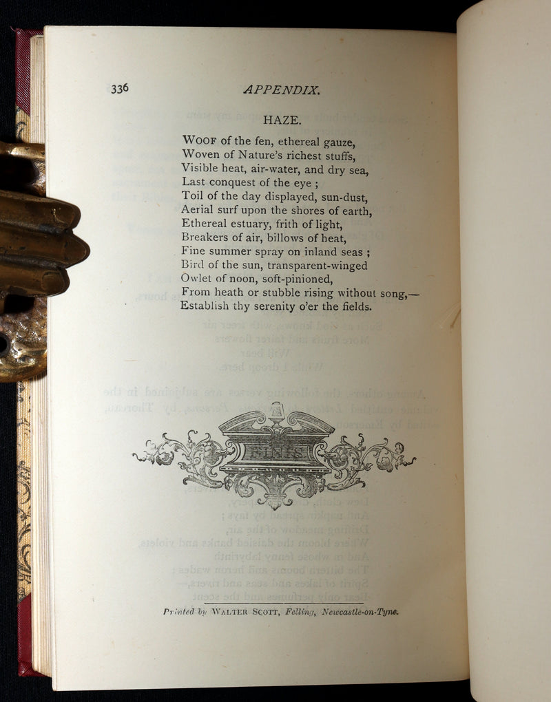 1888 Scarce Deluxe Edition - Walden; A Week on the Concord; Essays of Thoreau