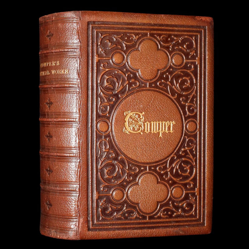 1859 Rare Book - The Complete Poetical Works of William Cowper, Illustrated