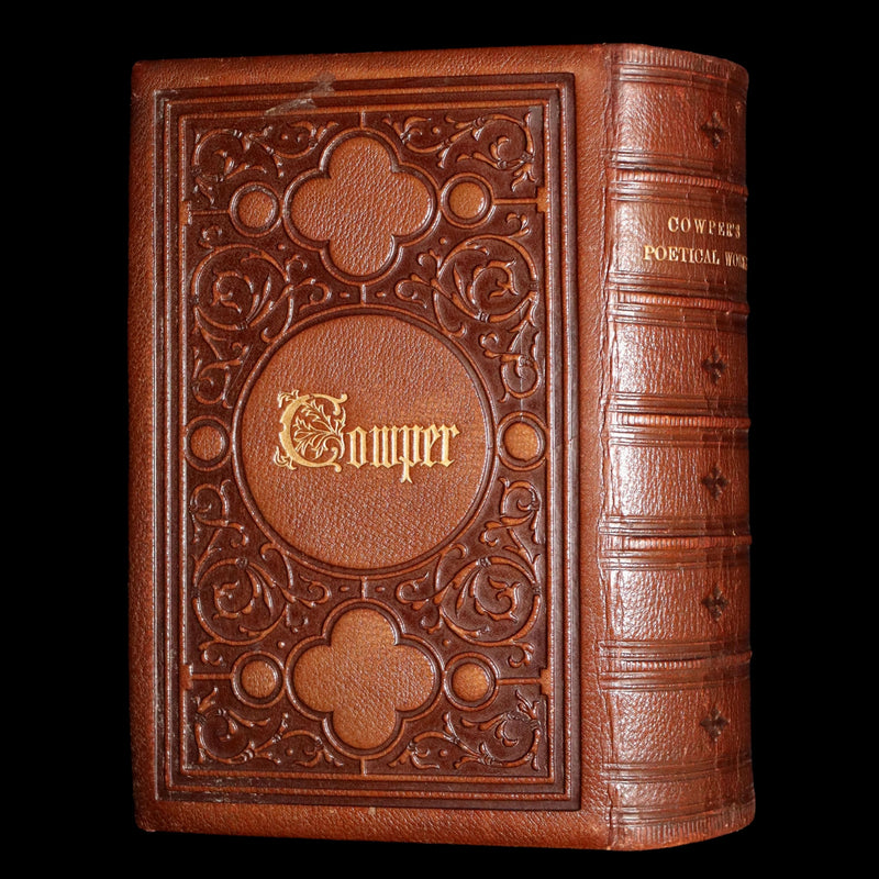 1859 Rare Book - The Complete Poetical Works of William Cowper, Illustrated