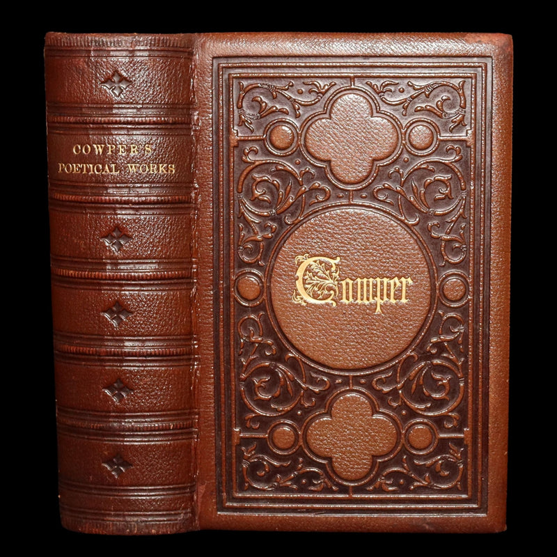 1859 Rare Book - The Complete Poetical Works of William Cowper, Illustrated