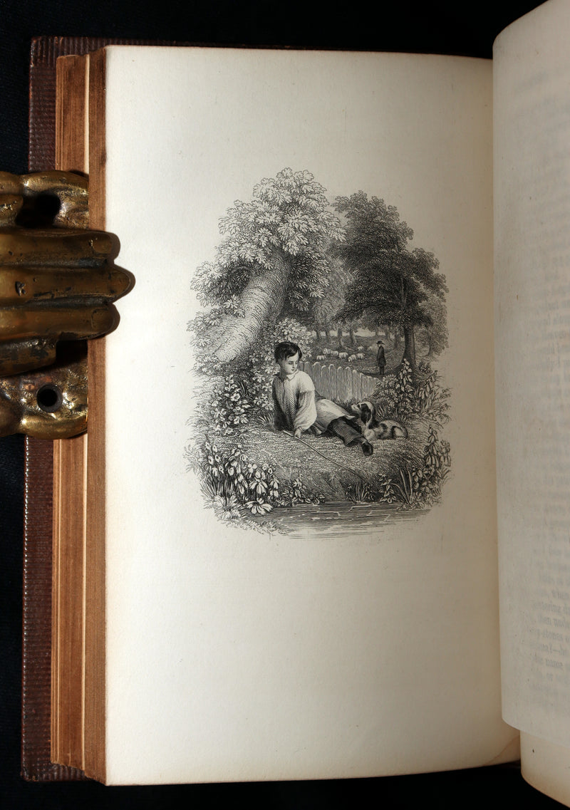 1859 Rare Book - The Complete Poetical Works of William Cowper, Illustrated