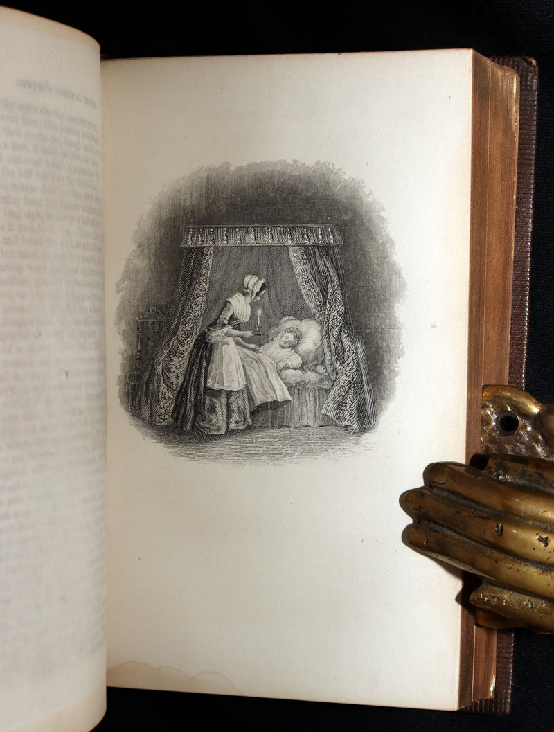 1859 Rare Book - The Complete Poetical Works of William Cowper, Illustrated
