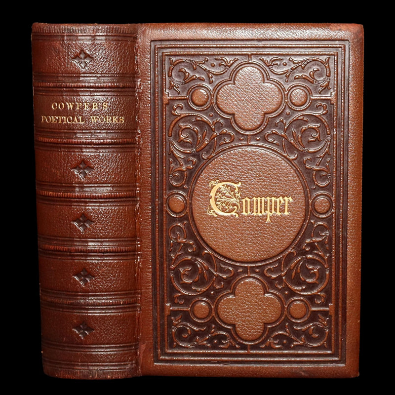 1859 Rare Book - The Complete Poetical Works of William Cowper, Illustrated