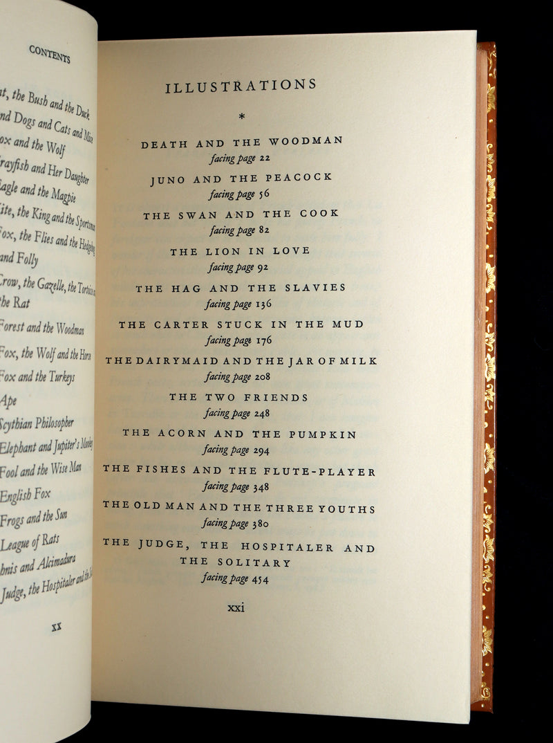 1933 Bayntun Binding- The Fables of De La Fontaine illustrated by Stephen Gooden
