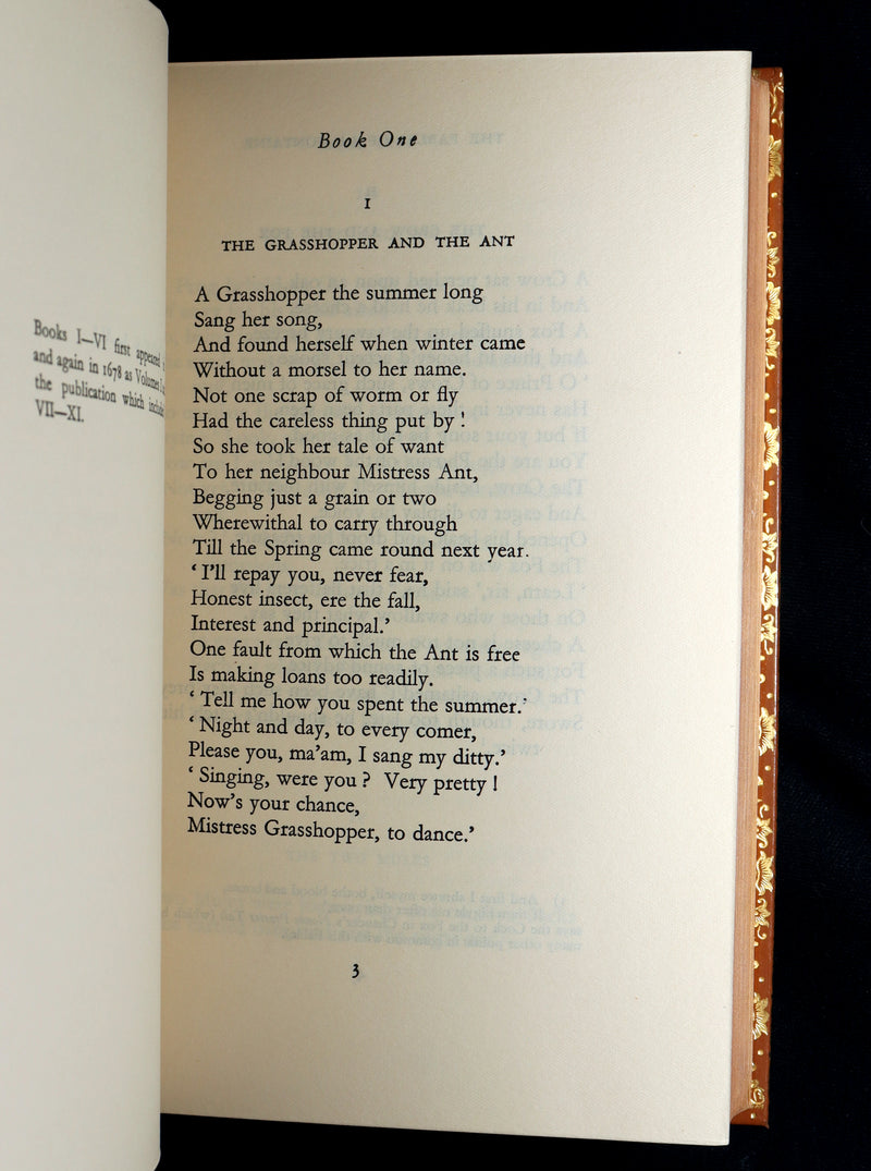 1933 Bayntun Binding- The Fables of De La Fontaine illustrated by Stephen Gooden