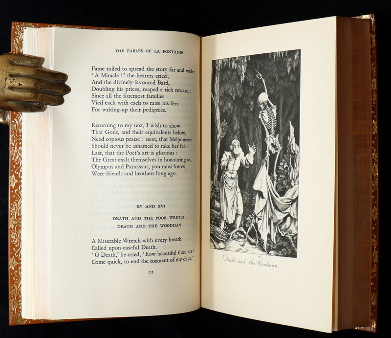 1933 Bayntun Binding- The Fables of De La Fontaine illustrated by Stephen Gooden