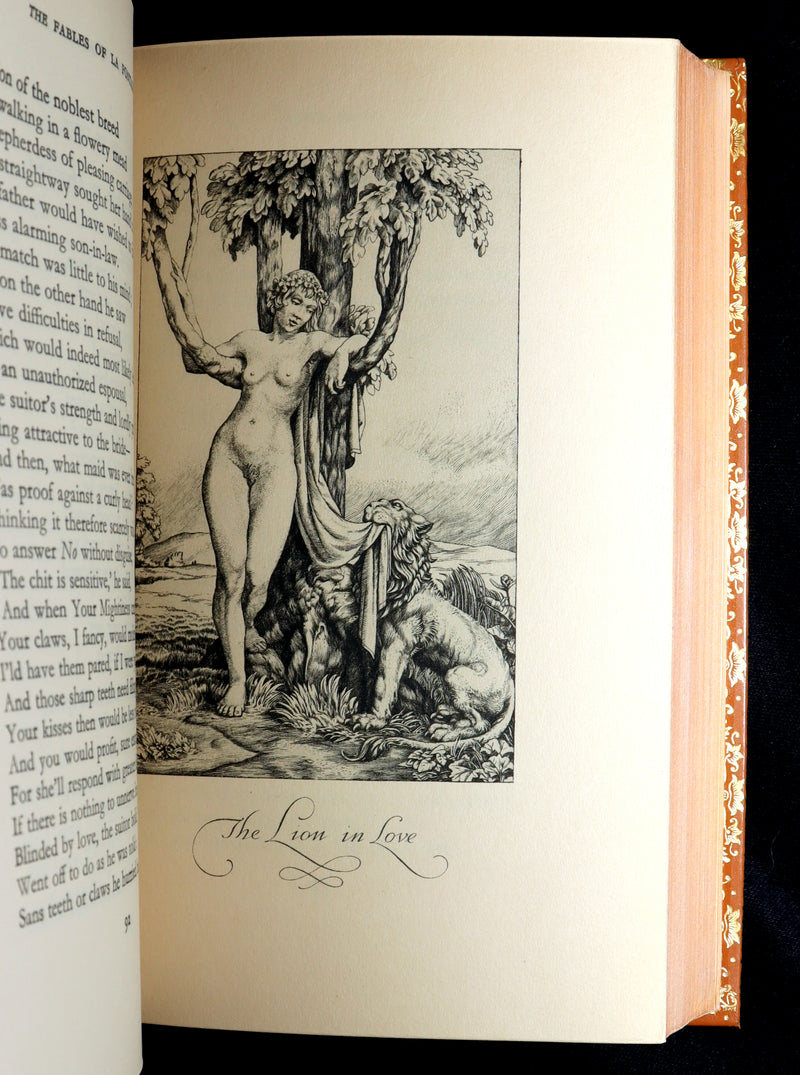 1933 Bayntun Binding- The Fables of De La Fontaine illustrated by Stephen Gooden