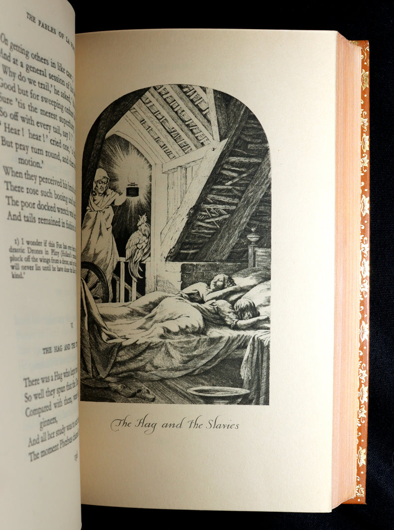 1933 Bayntun Binding- The Fables of De La Fontaine illustrated by Stephen Gooden