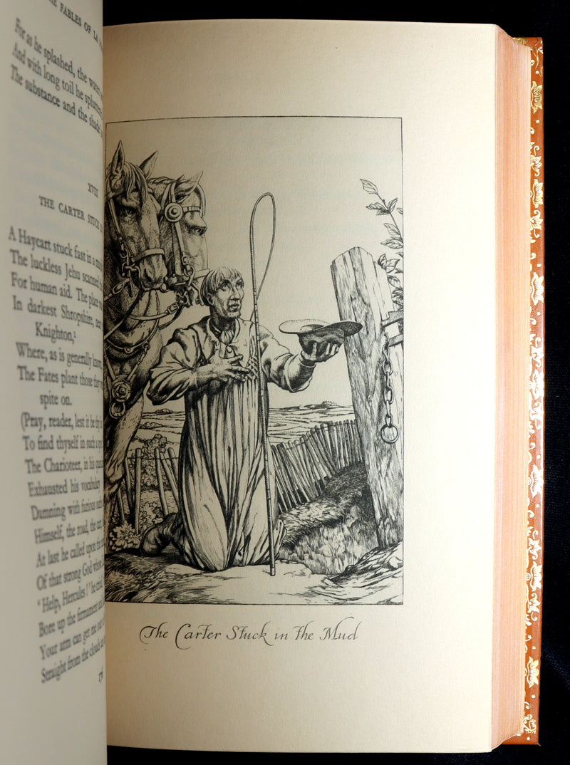 1933 Bayntun Binding- The Fables of De La Fontaine illustrated by Stephen Gooden