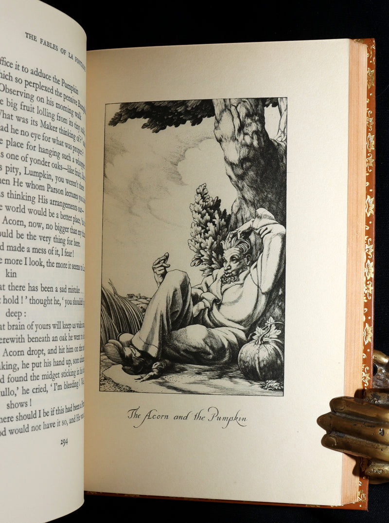 1933 Bayntun Binding- The Fables of De La Fontaine illustrated by Stephen Gooden