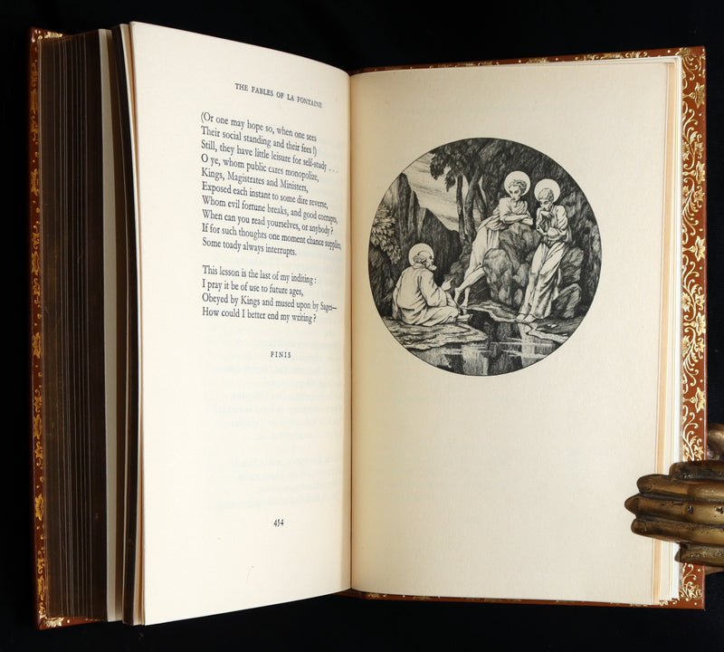 1933 Bayntun Binding- The Fables of De La Fontaine illustrated by Stephen Gooden