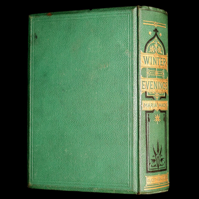 1872 Rare Book - Winter Evenings, Tales of Travellers by Maria Hack, Illustrated