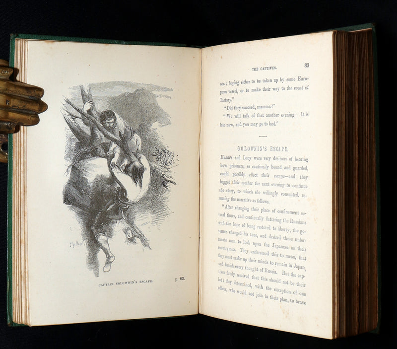 1872 Rare Book - Winter Evenings, Tales of Travellers by Maria Hack, Illustrated