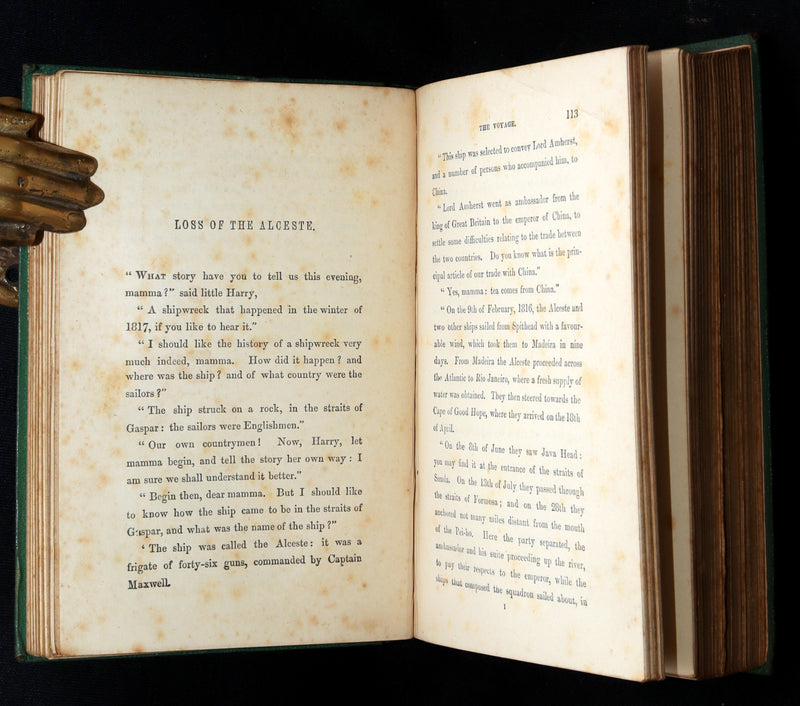 1872 Rare Book - Winter Evenings, Tales of Travellers by Maria Hack, Illustrated