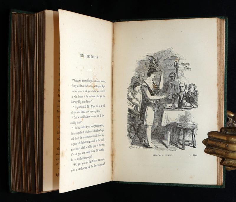 1872 Rare Book - Winter Evenings, Tales of Travellers by Maria Hack, Illustrated