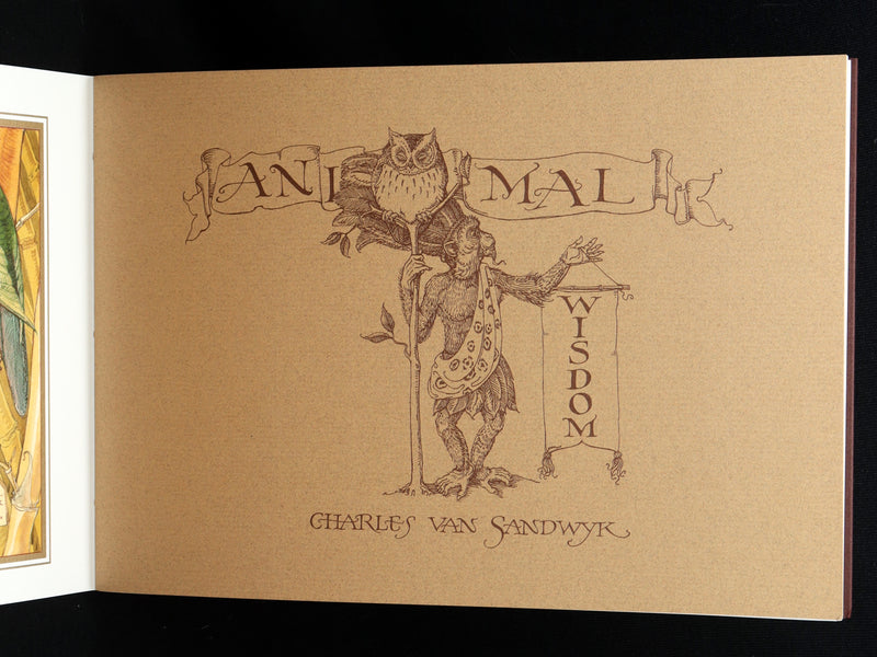2021 Rare book - Animal Wisdom written and illustrated by Charles van Sandwyk