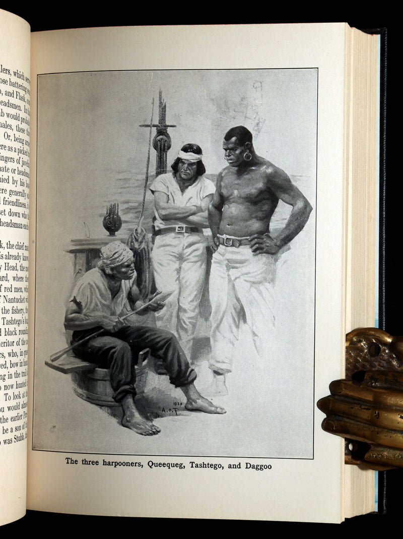 1931 Rare Book in Dust Jacket - Moby Dick Illustrated by Anton Otto Fischer