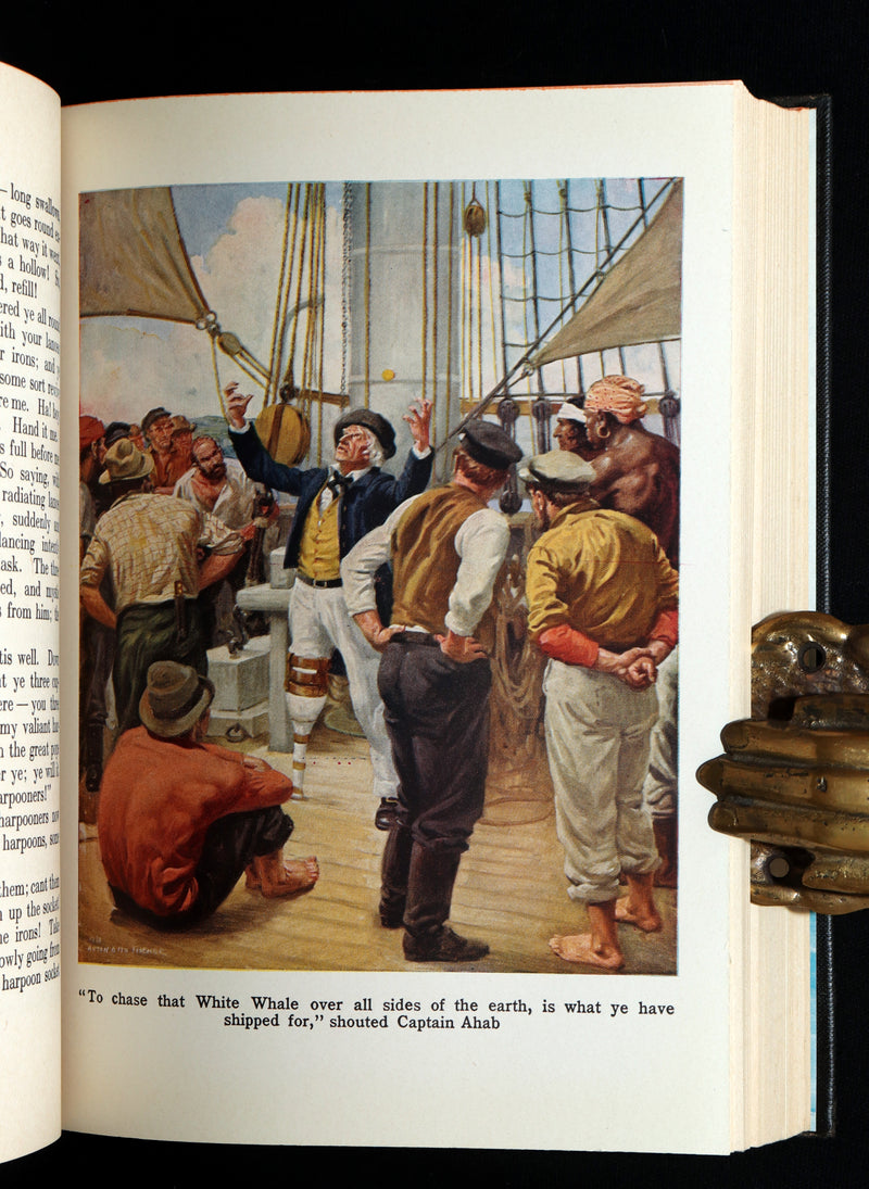 1931 Rare Book in Dust Jacket - Moby Dick Illustrated by Anton Otto Fischer