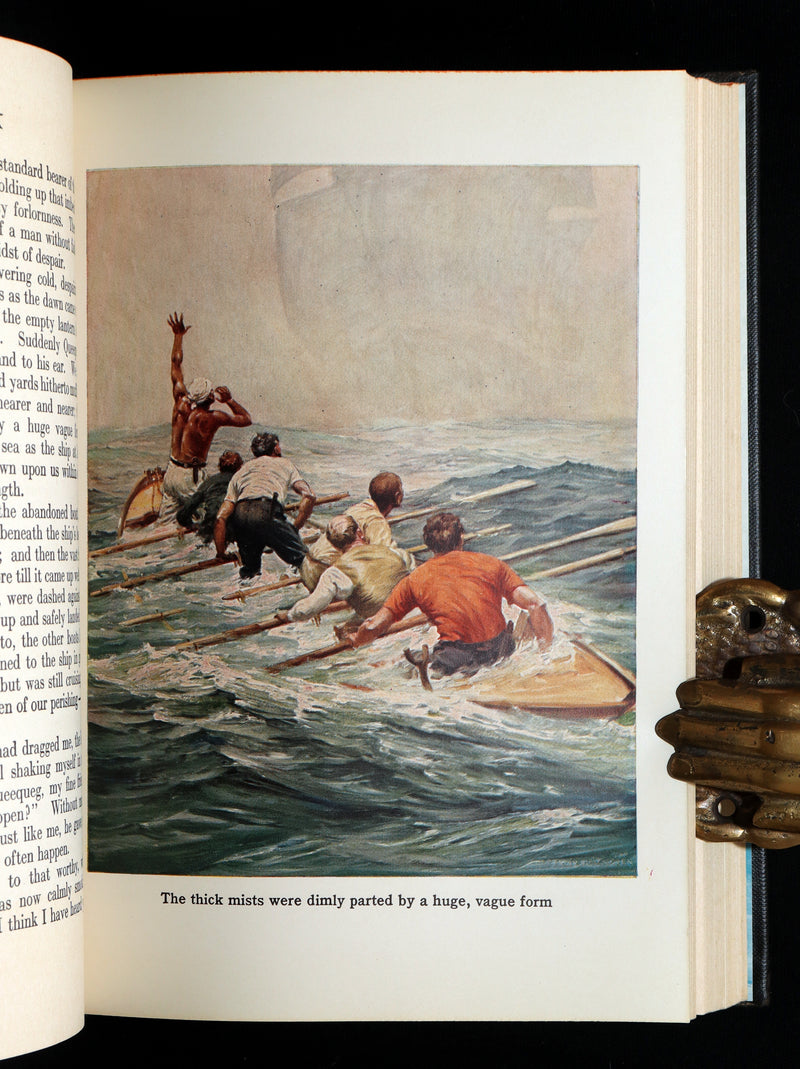 1931 Rare Book in Dust Jacket - Moby Dick Illustrated by Anton Otto Fischer