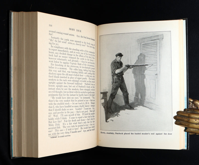 1931 Rare Book in Dust Jacket - Moby Dick Illustrated by Anton Otto Fischer