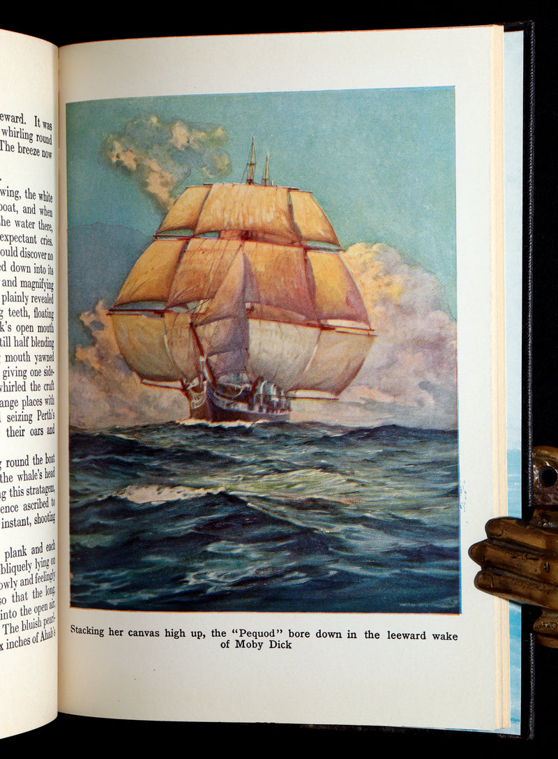 1931 Rare Book in Dust Jacket - Moby Dick Illustrated by Anton Otto Fischer