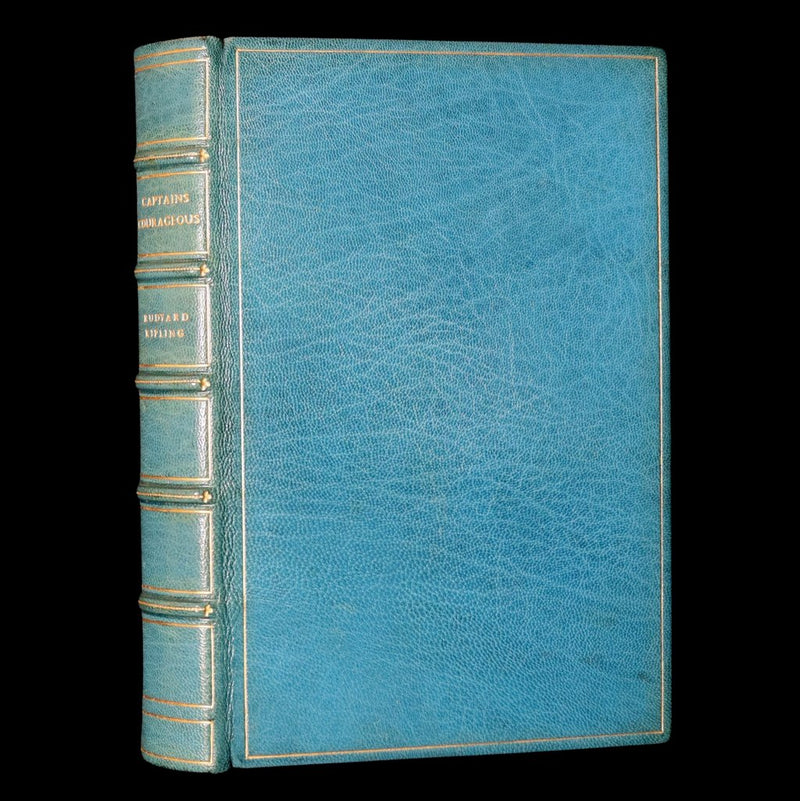 1897 First Edition bound by Asprey - Captains Courageous by Rudyard Kipling