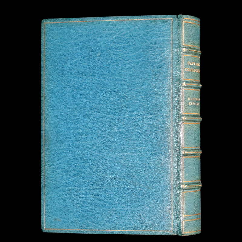 1897 First Edition bound by Asprey - Captains Courageous by Rudyard Kipling