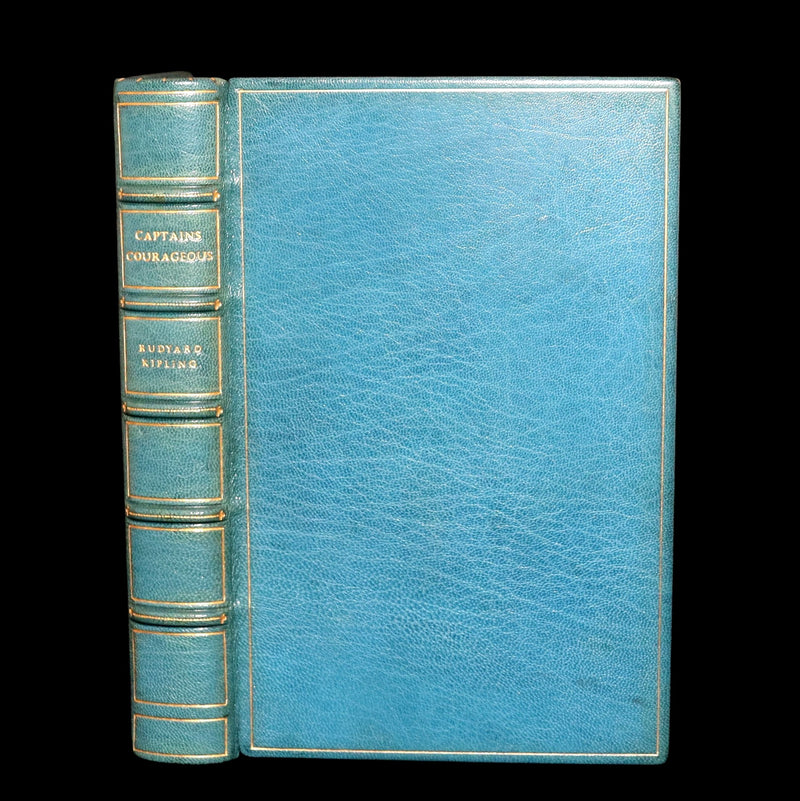 1897 First Edition bound by Asprey - Captains Courageous by Rudyard Kipling