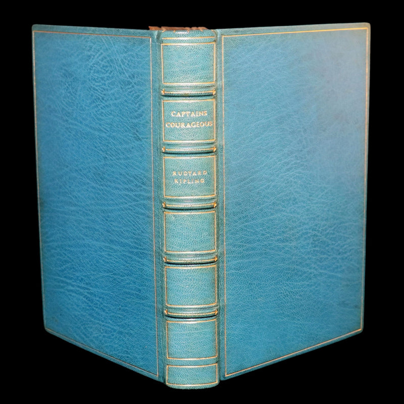 1897 First Edition bound by Asprey - Captains Courageous by Rudyard Kipling